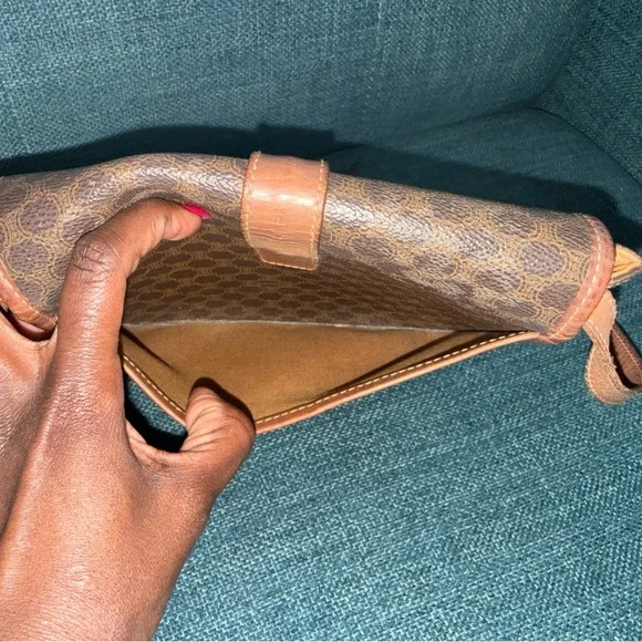 Celine Brown Patterned Crossbody Bag - Picture 5 of 15